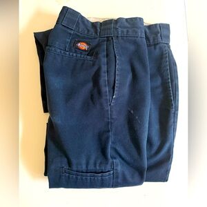 Y2k 00s dickies navy blue 34x31 distressed utility phone pocket hook bar skate